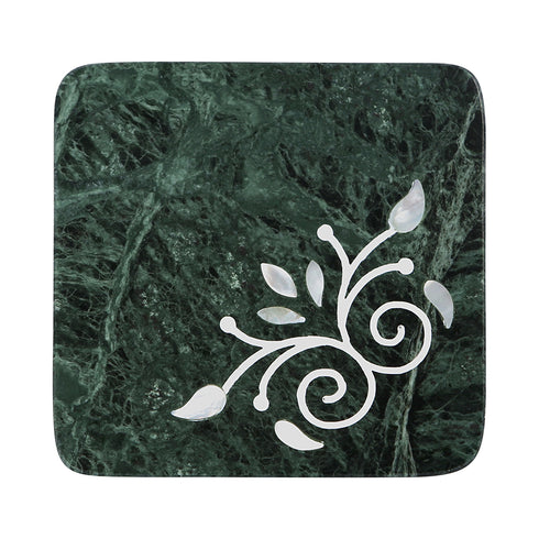Stone Coasters in Marble and Mother of Pearl (Set of 4)